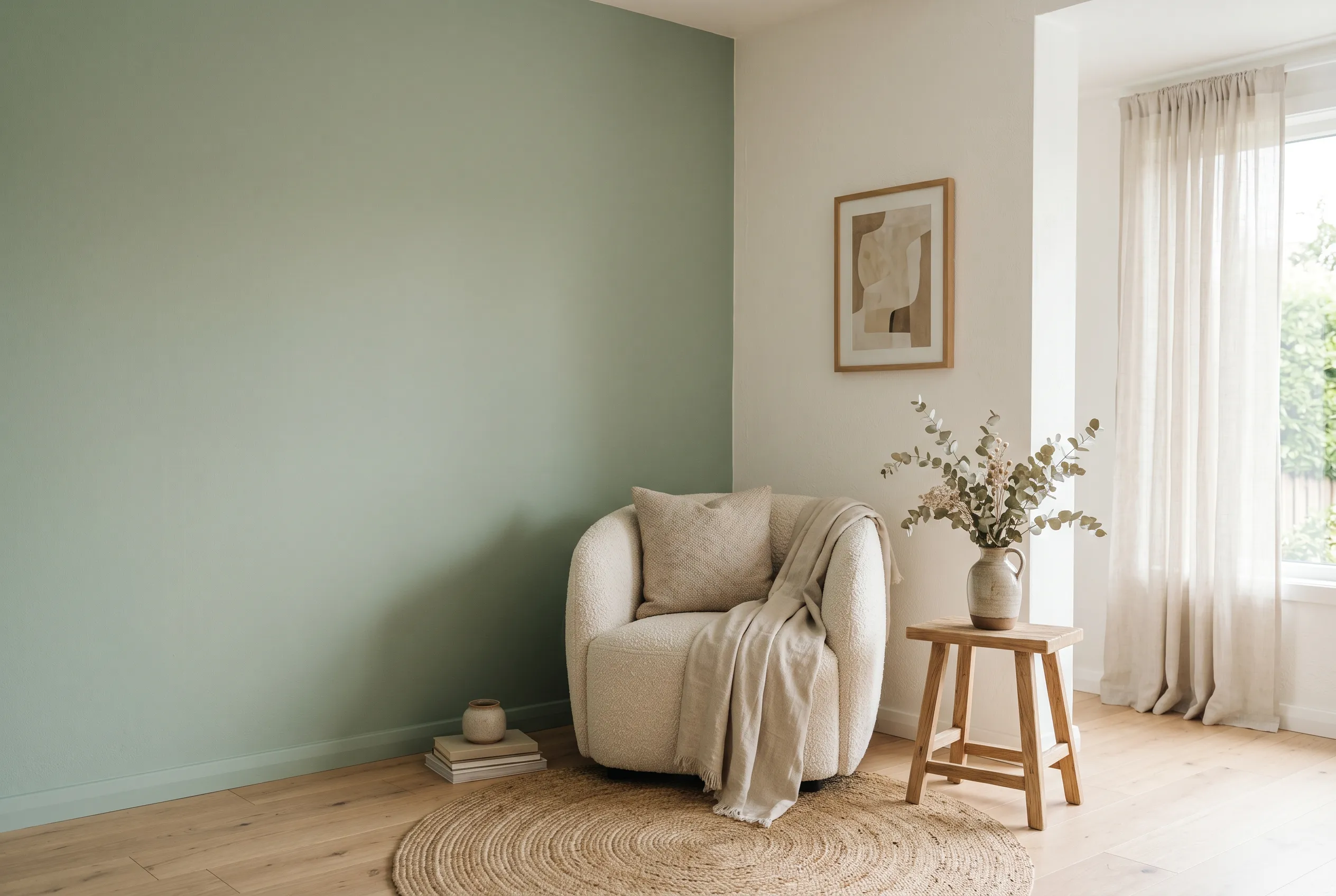A painted interior