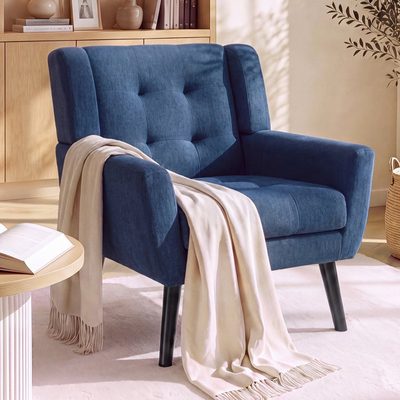 Bolanle 30" Tufted Wide Back Accent Armchair