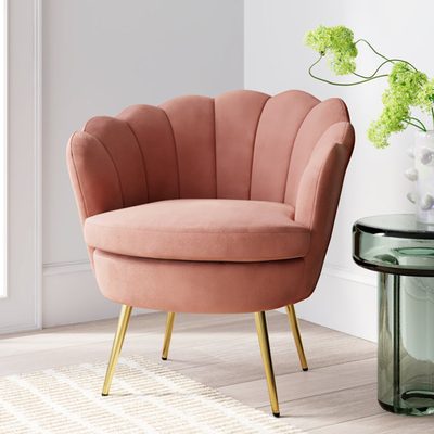 Hendrix Velvet Accent Chair