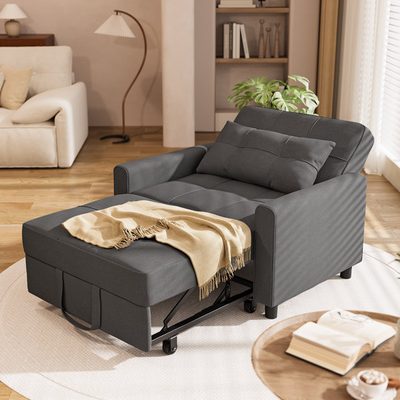 Hogsett 3-in-1 Convertible Accent Chair and Sleeper