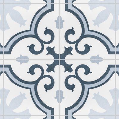 Lacour 9.75" x 9.75" Porcelain Patterned Tile