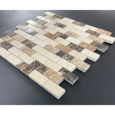 1" x 2" Natural Stone Mosaic Tile