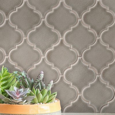 Lantern 11" x 15" Glossy Ceramic Mosaic Wall Tile