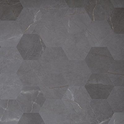 Elegance Hexagon Matte Porcelain Marble Look Tile