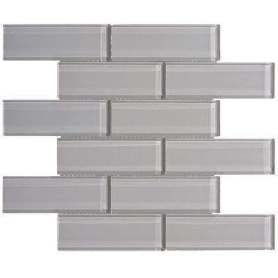 Premium 2" x 6" Glass Mosaic Subway Tile