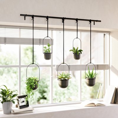 Triflora Hanging Planter with Adjustable Ropes, Set of 5