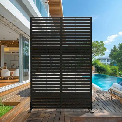 72" x 47" Freestanding Metal Privacy Screen Fence Panel
