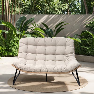 Lelsie 53" Wide Patio Loveseat