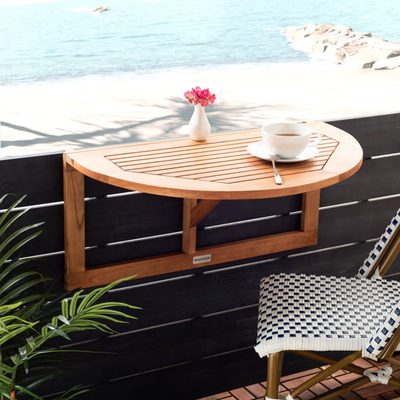 Jaileen Folding Wooden Balcony Table