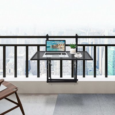 Arbogast Rectangular Metal Folding Balcony Table