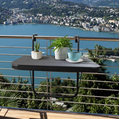 Burgel Rectangular Metal Folding Balcony Table