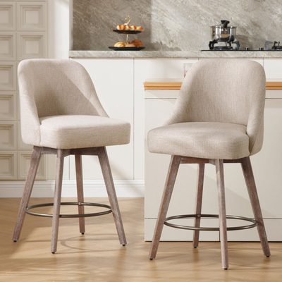 Mangu Upholstered Swivel Stool