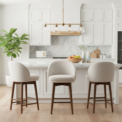 Swivel Upholstered Counter Stool
