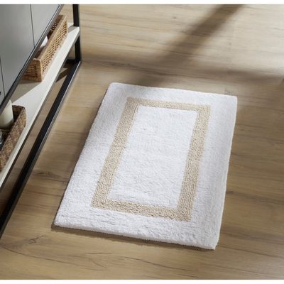 Widman 100% Cotton Tufted Reversible Bath Rug
