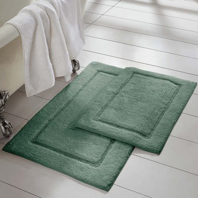 Modern Threads 2-Pack Solid Loop Bath Mat Set