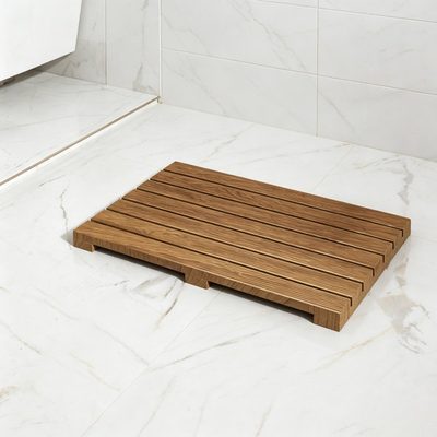 Petties Anti-Slip Teak Wood Bath Mat