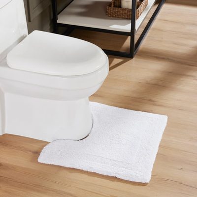 Lux Premium 100% Cotton Tufted Reversible Contour Bath Rug