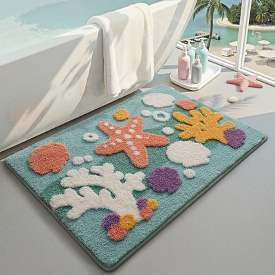 Non-Slip Machine Washable Absorbent Soft Bath Rug
