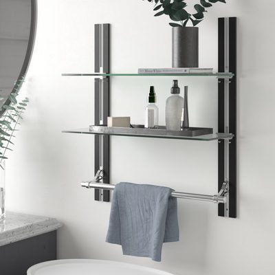 Deans 2-Piece Tiered Shelf with Towel Bar