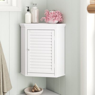 Zal Removable Corner Wall Bathroom Cabinet with Shelving