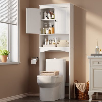 Manufactured Wood Over-the-Toilet Storage Cabinet