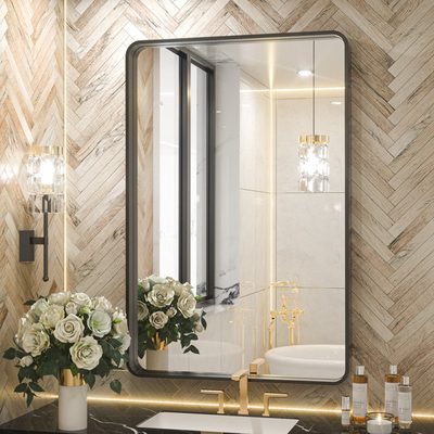 Tyro Decorative Corner-Hung Bathroom Mirror