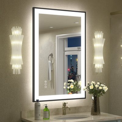 Aevar UL Certified Front & Back LED Anti-Fog Framed Bathroom Vanity Mirror