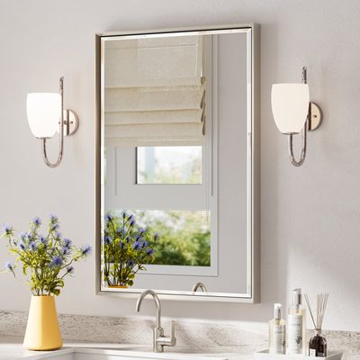 Lohoski Decorative Beveled Bathroom Vanity Mirror