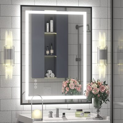UL Certified Front & Back LED Anti-Fog Framed Bathroom Vanity Mirror - Basics by Wayfair™