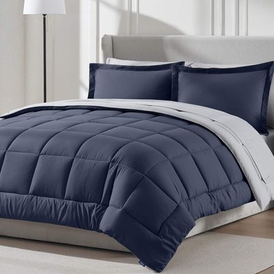 Nestl Bed-in-a-Bag Reversible Comforter Set with Sheets