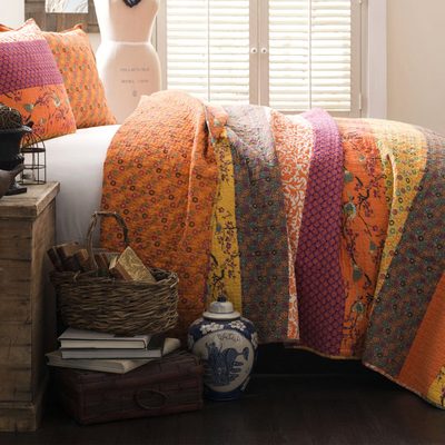 Lush Decor Royal Empire Cotton Reversible 3-Piece Quilt Set