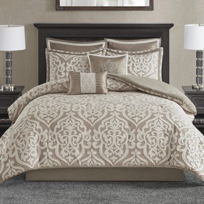 Madison Park Odette Jacquard 8-Piece Comforter Set