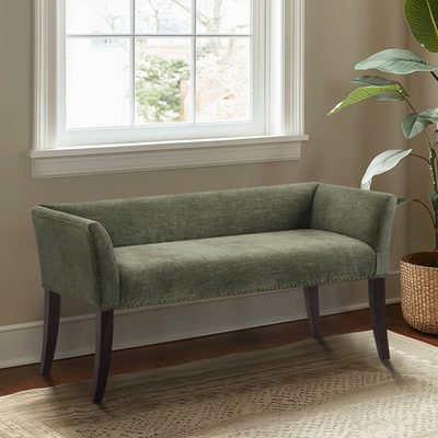 Alfordsville 49.5" Upholstered Nailhead Bench