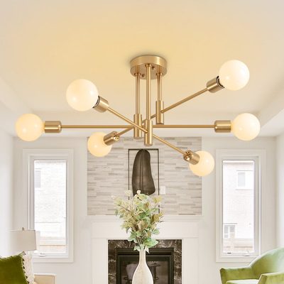 Sevin 6-Light 25.2" Sputnik Cylinder Flush Mount