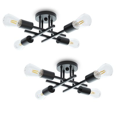 Hannah-Jayne Sputnik Linear Flush Mount, Set of 2