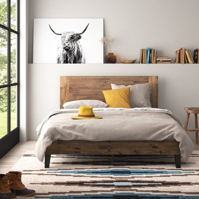 Kira Solid Wood Platform Bed Frame