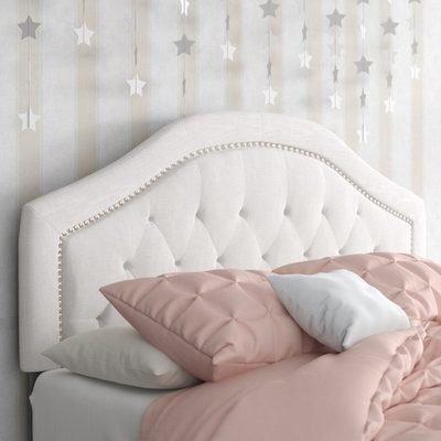 Danni Upholstered Metal Panel Headboard