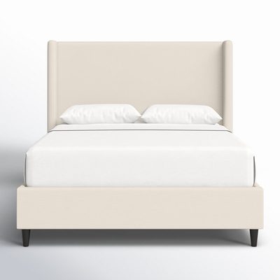 Ana Upholstered Wingback Platform Bed