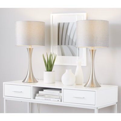 Adonis 24.25" Metal Table Lamp Set of 2