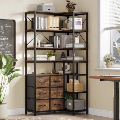 Bookcase with Six Drawers