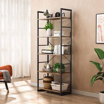 Landrienne 62" Standard 5-Shelf Bookcase
