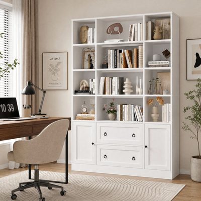 71 Inch Tall 6-Tier Floor Standing Bookcase