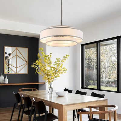 Aasim 24" 5-Light Dimmable Drum Chandelier