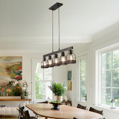 Motofumi 5-Light 39.4" Rectangle Linear Chandelier