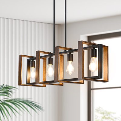 Dimmable Rectangle Kitchen Island Chandelier