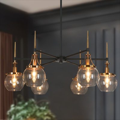 Loram 6-Light Dimmable Drum Chandelier