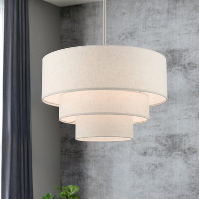 Bertan 4-Light Dimmable Adjustable Height Tiered Chandelier