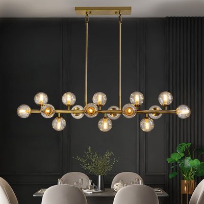 Faustena 16-Light Bubble Glass Sputnik Chandelier