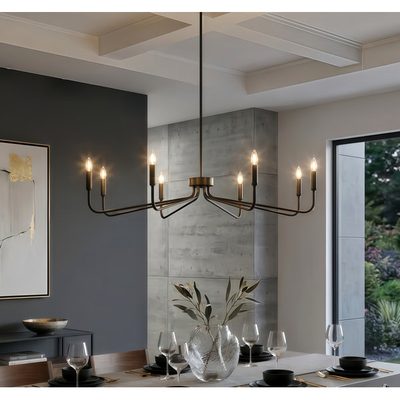 Maroneia 38" 8-Light Dimmable Candle Style Chandelier