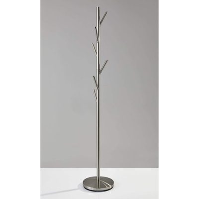 Nauvoo 67 Inch Brushed Steel Coat Tree